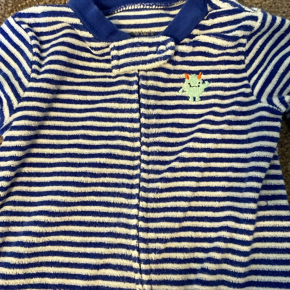 Carter’s Set of 2 Footie Pajama Sleepers / Playsuits Size 6 Months